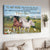To my wife, Quarter horses, Flower field, I love you forever and always - Family Landscape Canvas Prints, Wall Art