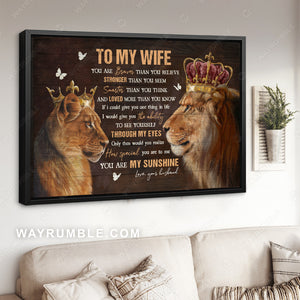 # Lion King & Queen in a Choice of Frame colours & 4 size options
