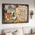 To my wife, Diary cow drawing, Green meadow, Love made us forever together - Family Landscape Canvas Prints, Wall Art