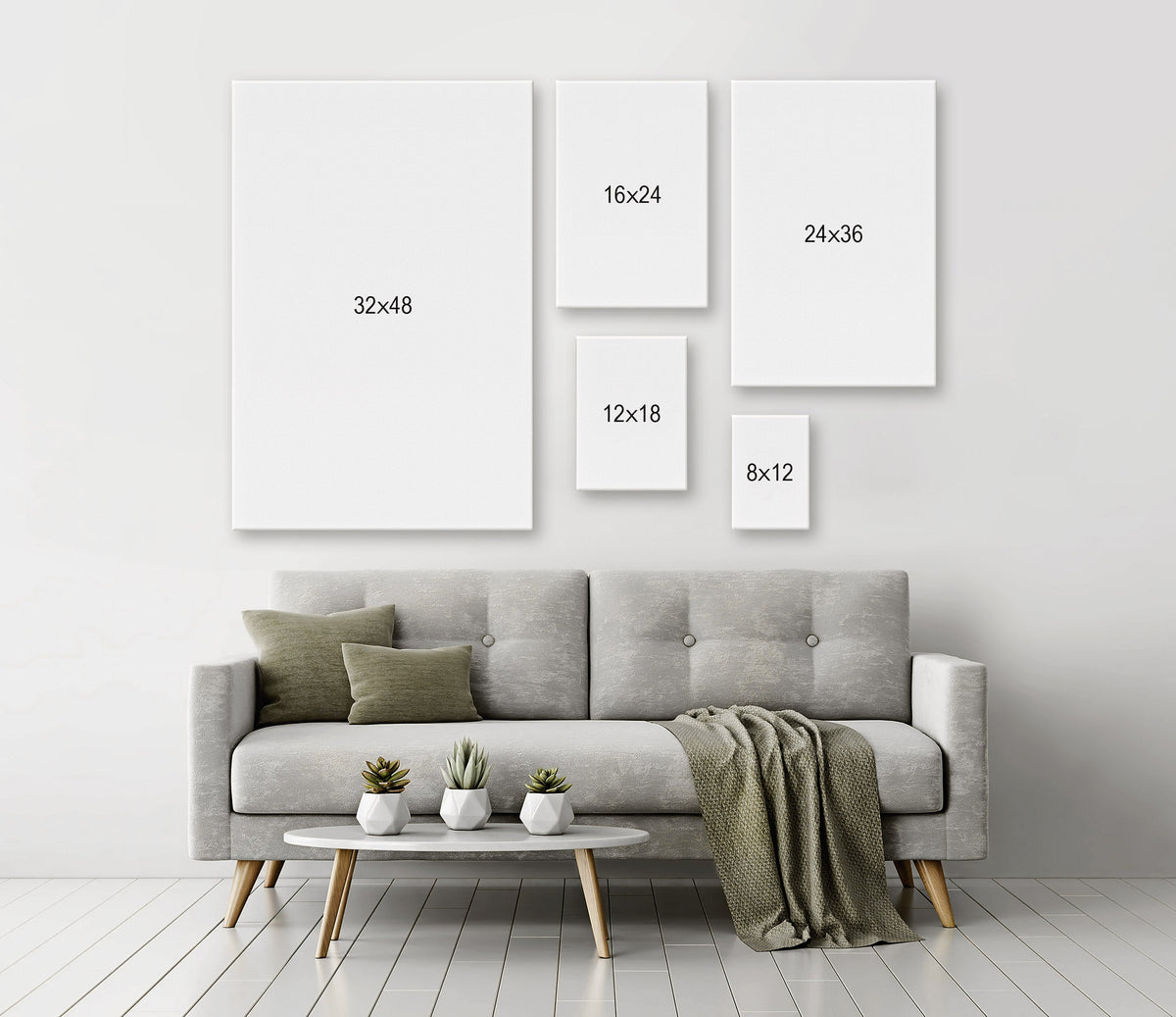 Our wedding day, Just married, White flower, All of me loves all of you - Family Portrait Canvas Prints, Wall Art