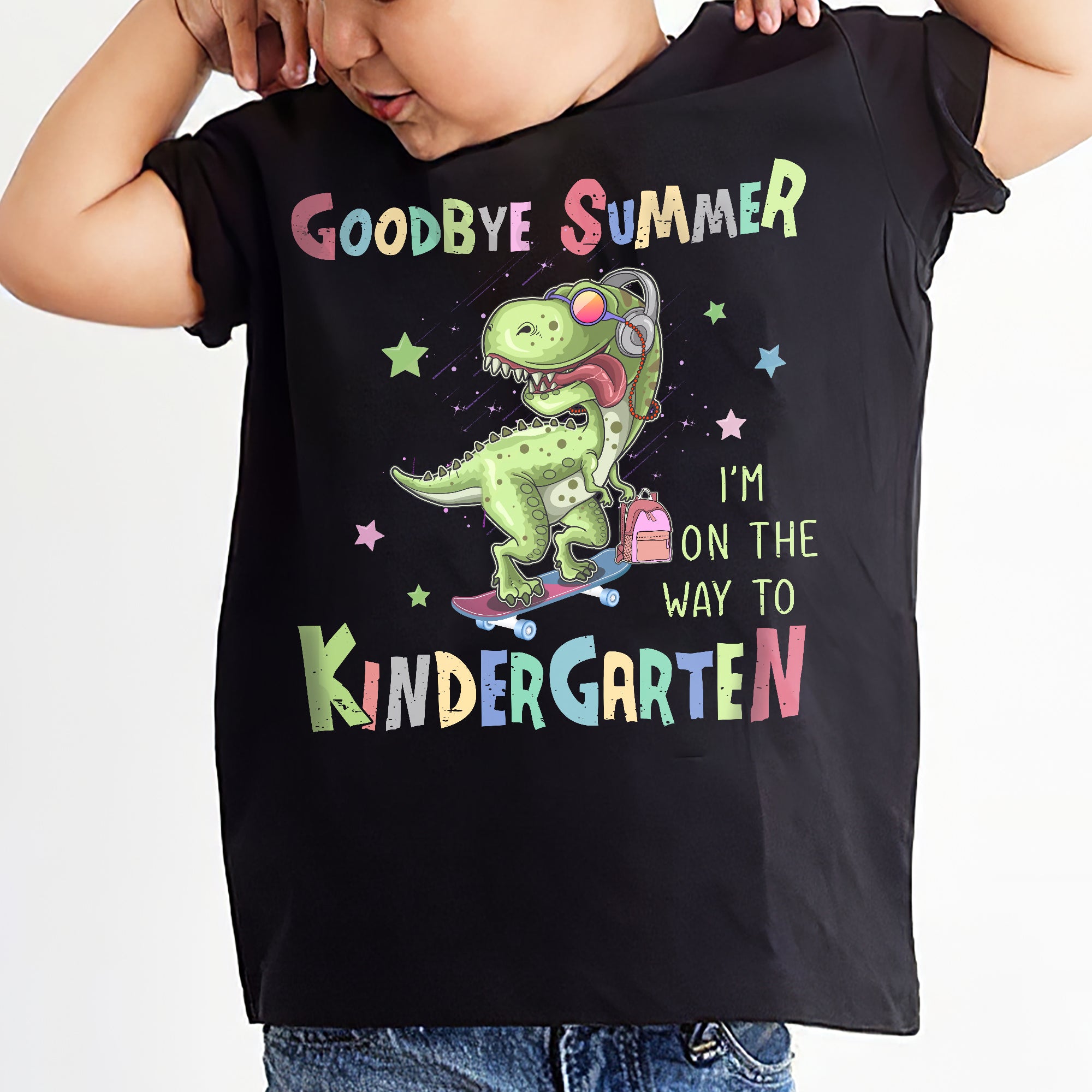 Dinosaur - Goodbye summer, I'm on the way to kindergarten - Dinosaur T-shirt