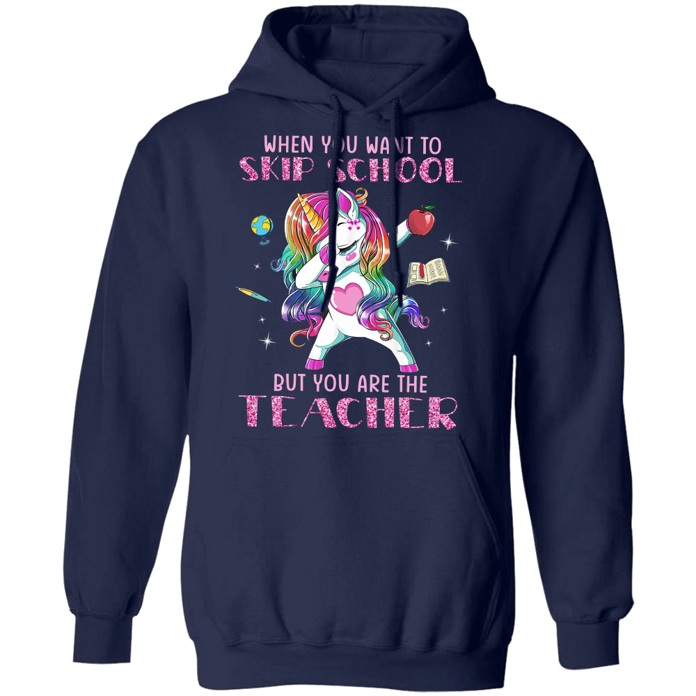 Unicorn - When you want to skip school but you are the teacher - Unicorn Black Apparel