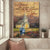 Older couple, White Church, Peaceful life, God blessed the broken road - Couple Portrait Canvas Prints, Wall Art
