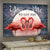 Flamingo couple, On the river, Full moon - Couple Landscape Canvas Prints, Wall Art