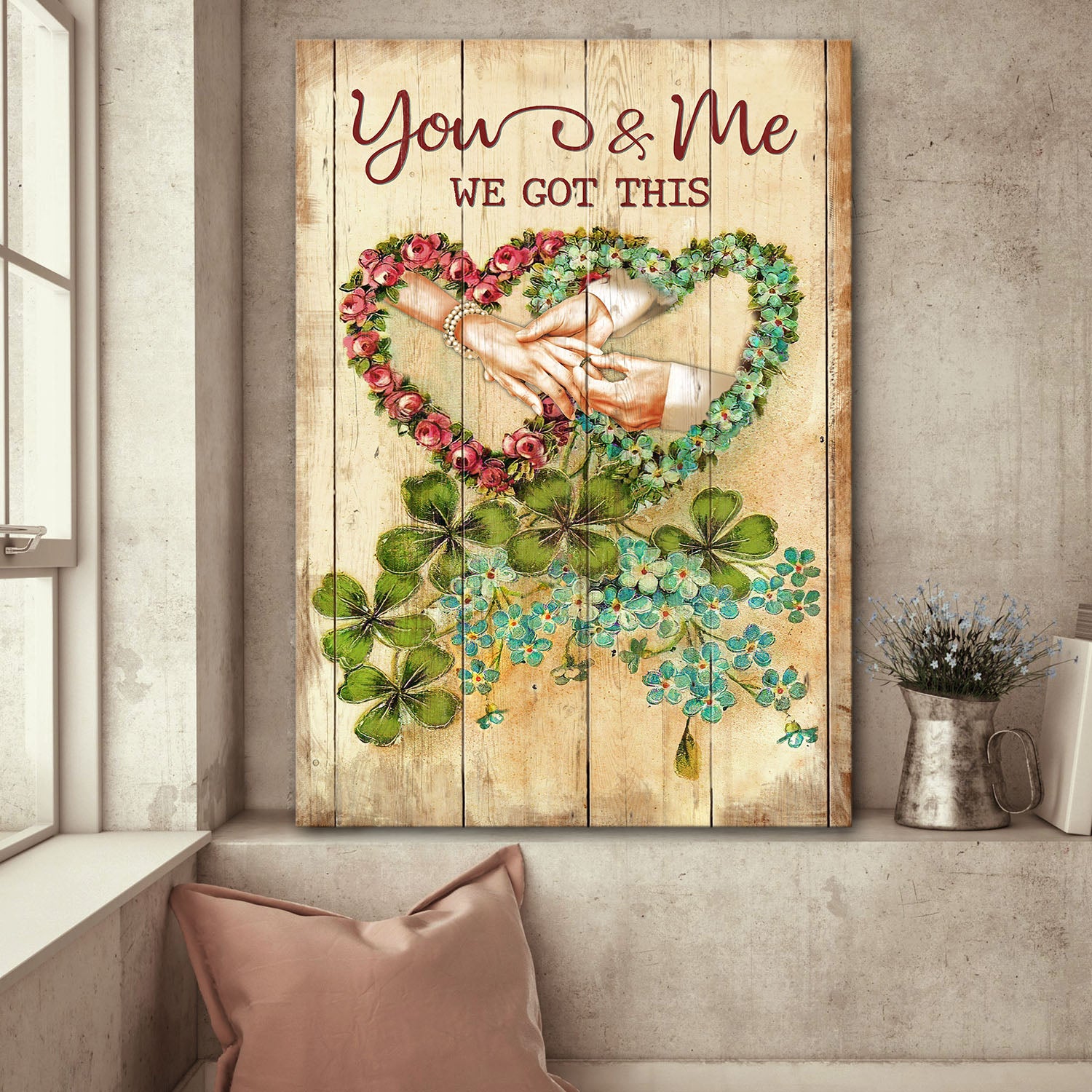 Couple, Marriage, Wedding ring - You and me we got this Portrait Canvas Prints, Wall Art