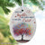 Couple - Abstract tree - And so together we built a life we love - Oval Ceramic Ornament