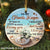 Couple , Marriage ring, Beach - To my heart's keeper, I love you the most Circle Ceramic Ornament