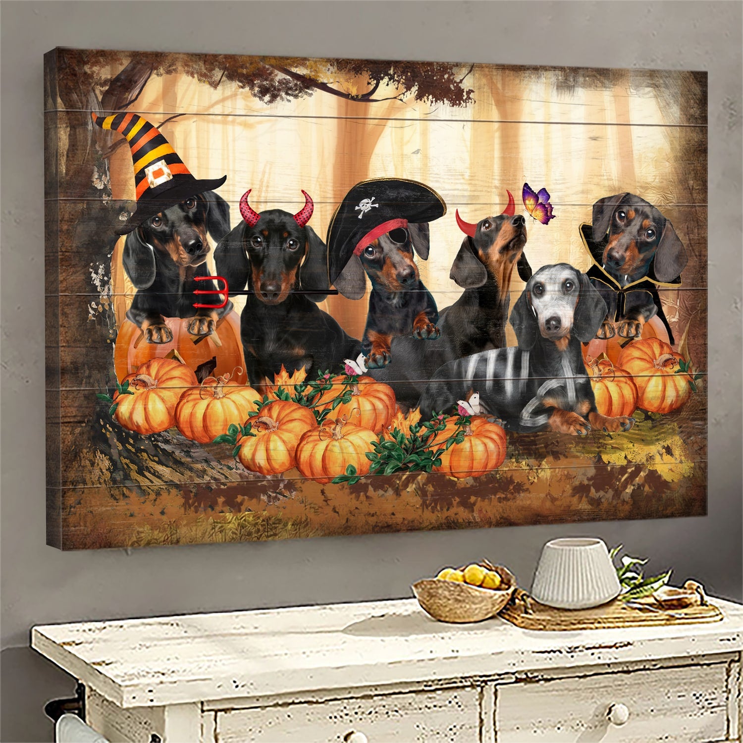 Dachshund canvas wall art online