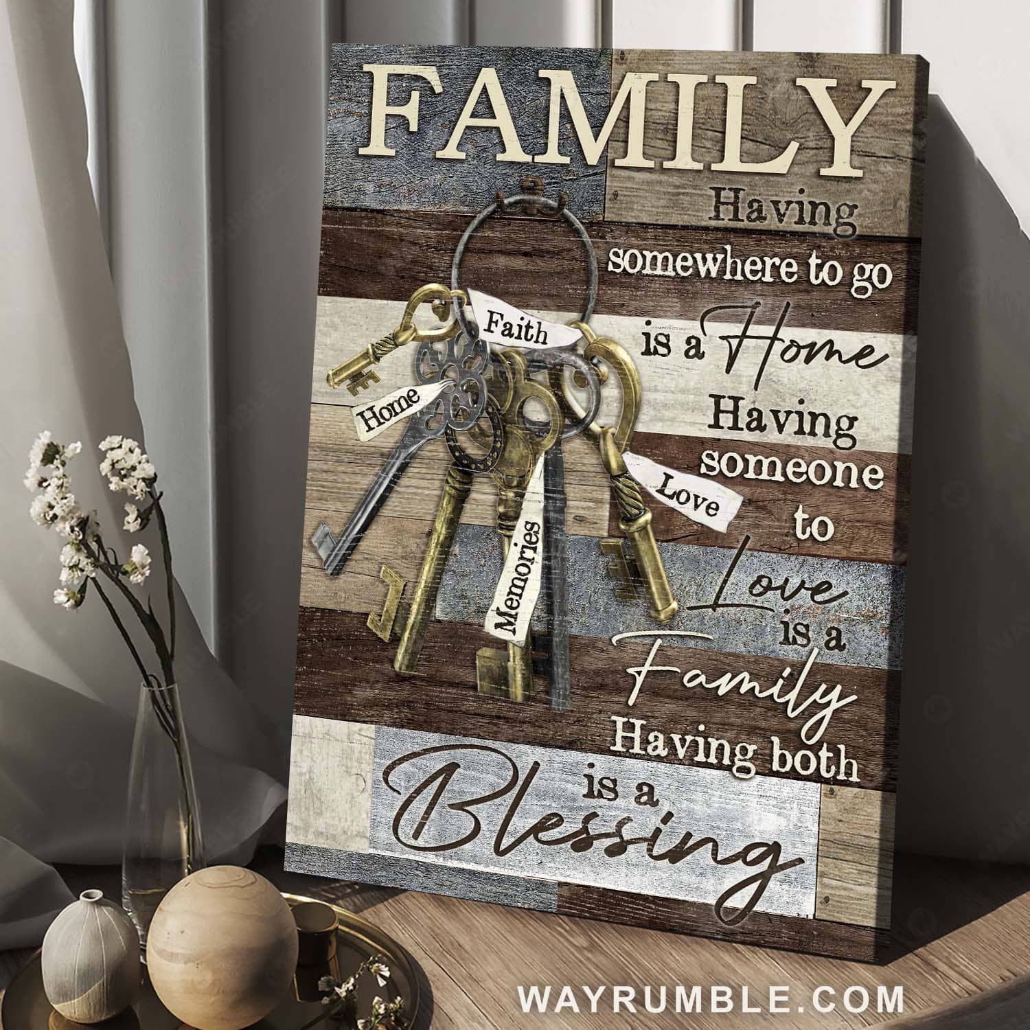 Inspirational quotes, Vintage painting, Having somewhere to go is a Home - Family Portrait Canvas Prints, Home Decor Wall Art