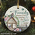 Family - Sweet home - Family where life begins and love never ends - Circle Ceramic Ornament