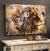 Wonderful lion and Jesus Canvas Print - Wall Art