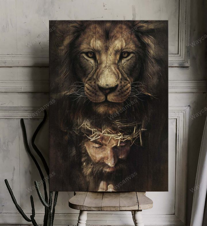 Jesus Painting, Lion of Judah - Jesus Portrait Canvas Prints, Wall Art