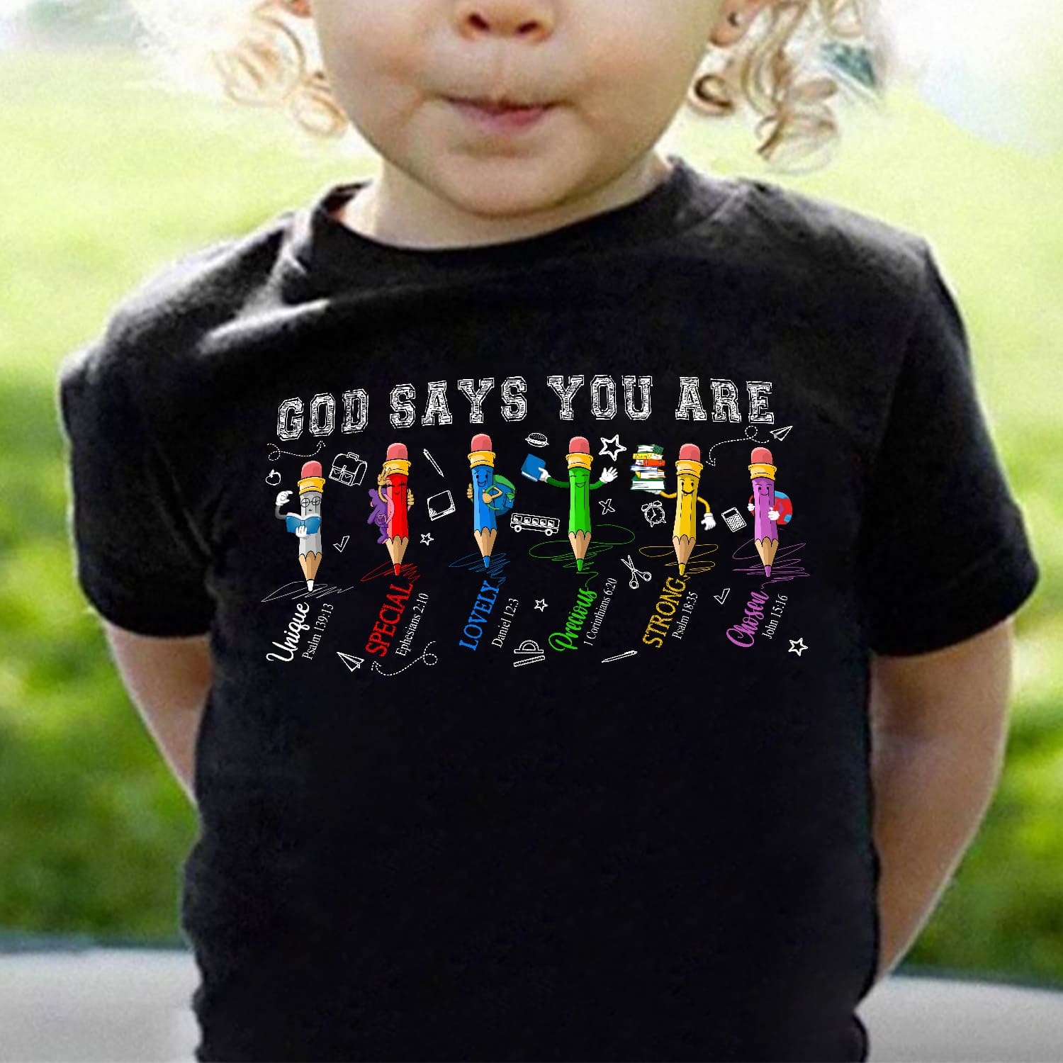 School - God says you are Jesus Kid Apparel