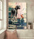 Great Dane, On the river, Jesus Painting, Walks with God - Dog Portrait Canvas Prints, Wall Art