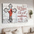 Red cardinal, Awesome cross, Bible verse, I can do all things through Christ who strengthens me - Heaven Landscape Canvas Prints, Wall Art