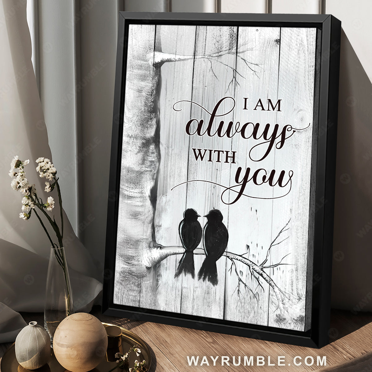 Black bird, Heaven message, Saving memories, I am always with you - Heaven Portrait Canvas Prints, Wall Art