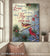 Cardinal couple, Snow day, Those we love fly beside us every day - Heaven Portrait Canvas Prints, Wall Art