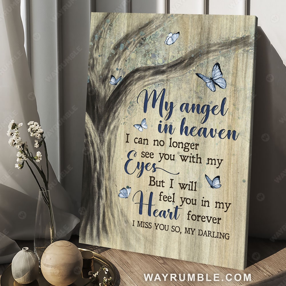 Old growth forest, Pretty butterfly, Autumn drawing, My angel in heaven - Heaven Portrait Canvas Prints, Wall Art