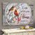 Red cardinal, Winter painting, I am with you always - Heaven Landscape Canvas Prints, Wall Art