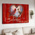 Cardinal couple, Cranberry, Heart wreath, I am always with you - Heaven Landscape Canvas Prints, Wall Art