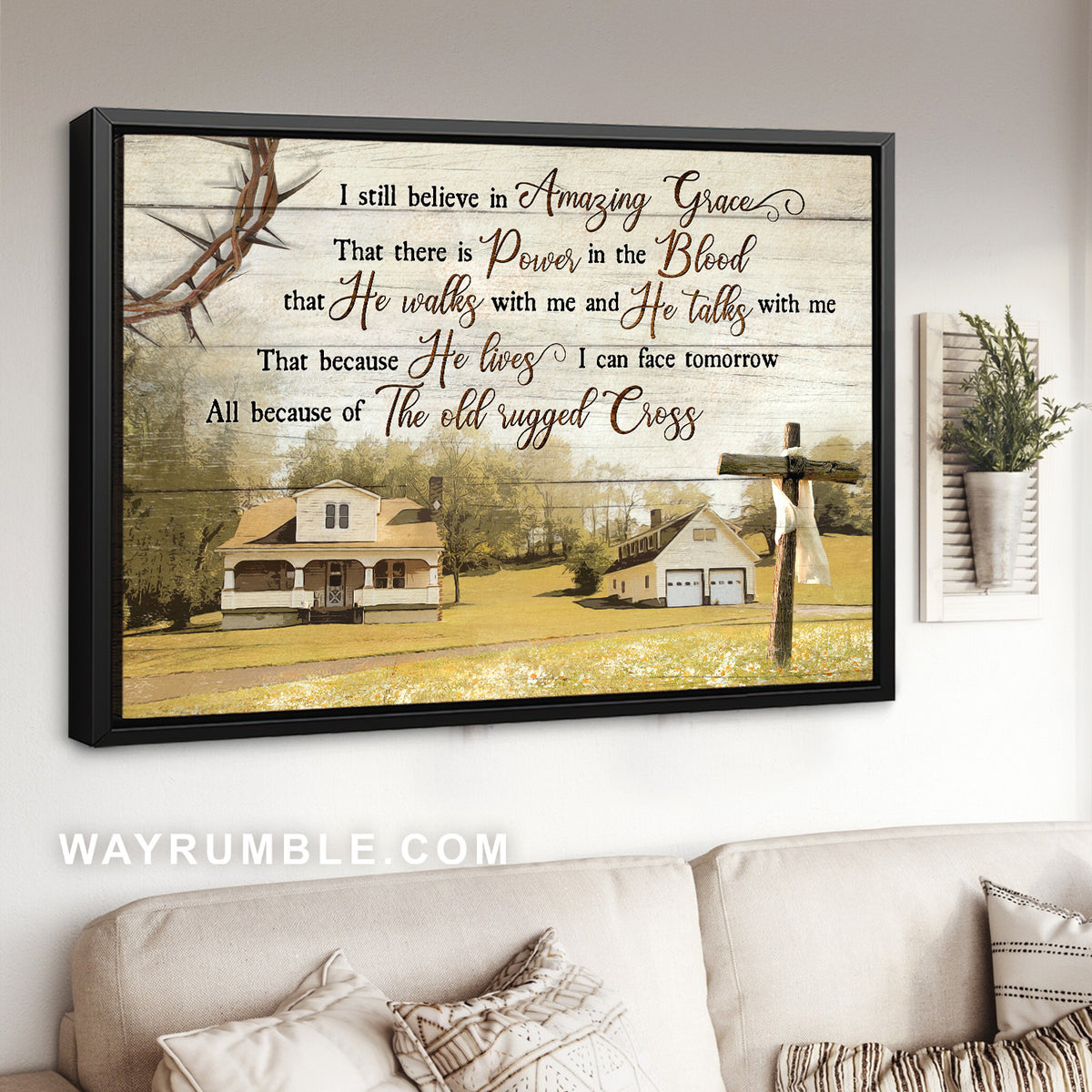 Custom - I still believe in Amazing Grace - Landscape Canvas Prints, Wall Art