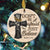 Don't be afraid, just believe Circle Ceramic Ornament