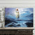 Blue ocean, Jesus painting, Christ the redeemer, Jesus walking on water - Jesus Landscape Canvas Prints, Christian Wall Art