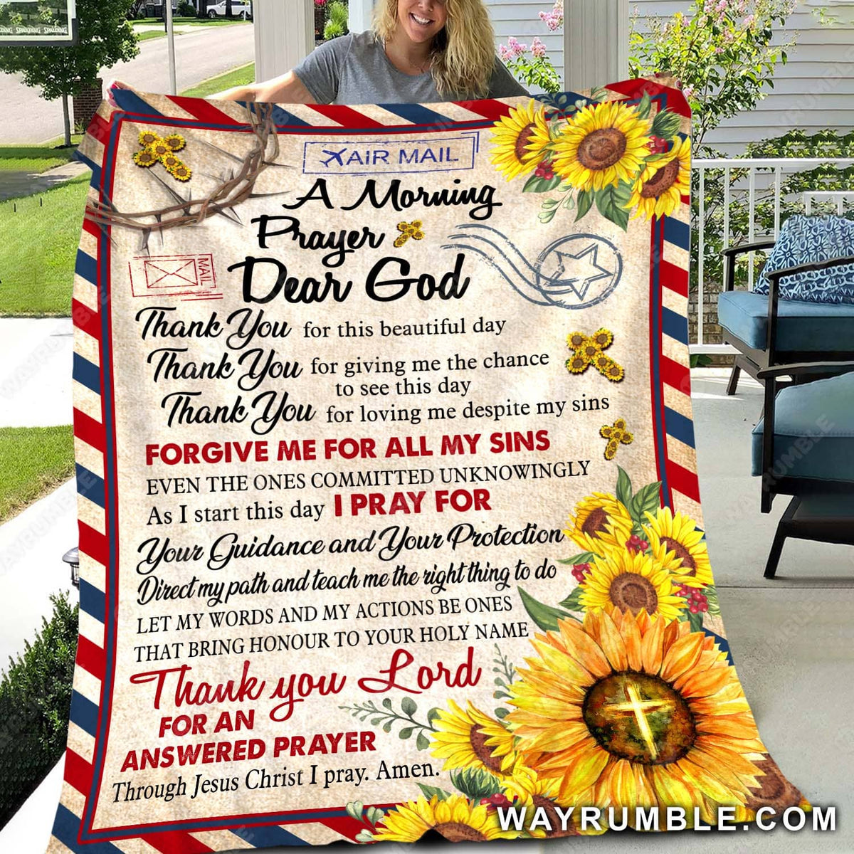 Jesus - Dear God - Thank you Lord for and answered prayer - Blanket