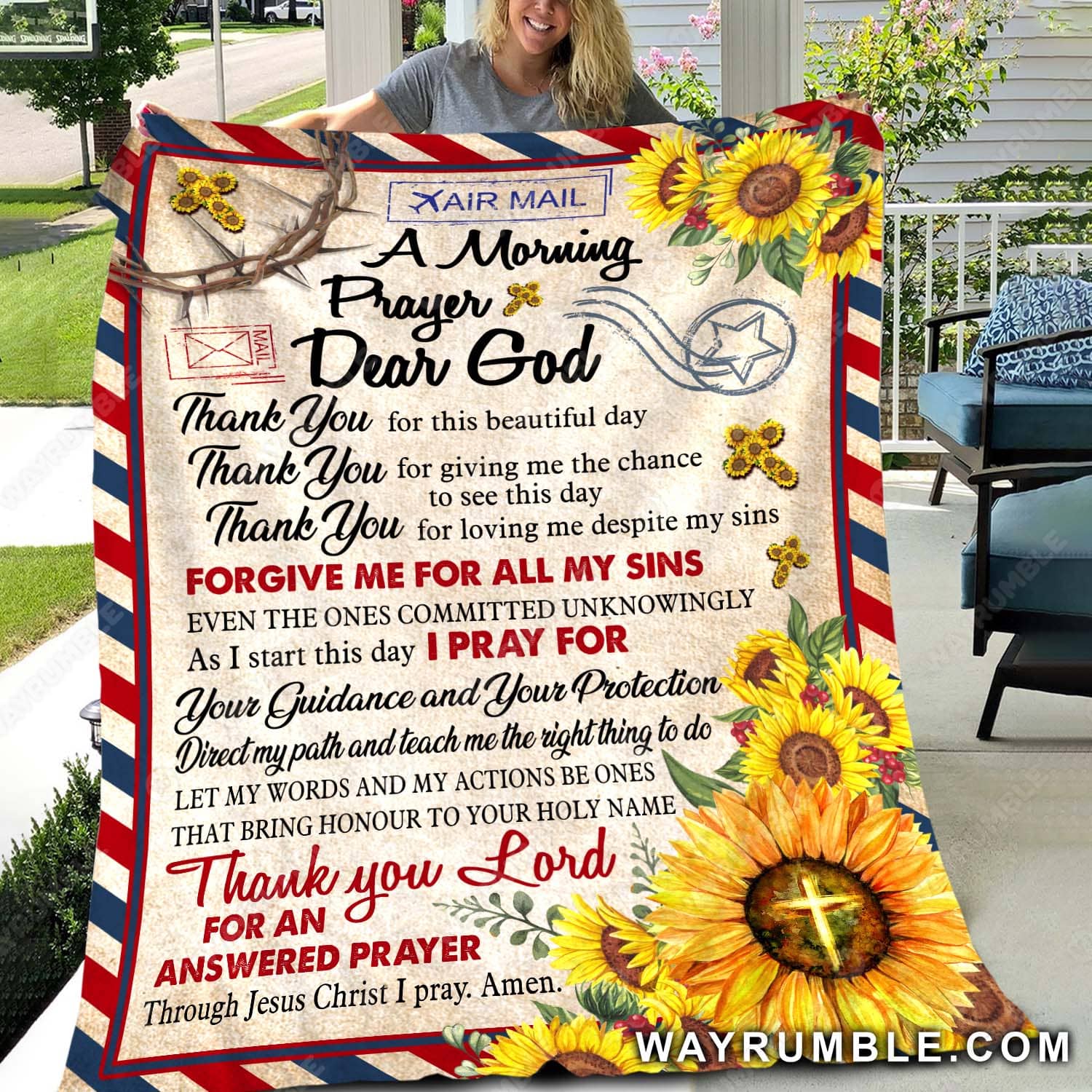 Jesus - Dear God - Thank you Lord for and answered prayer - Blanket