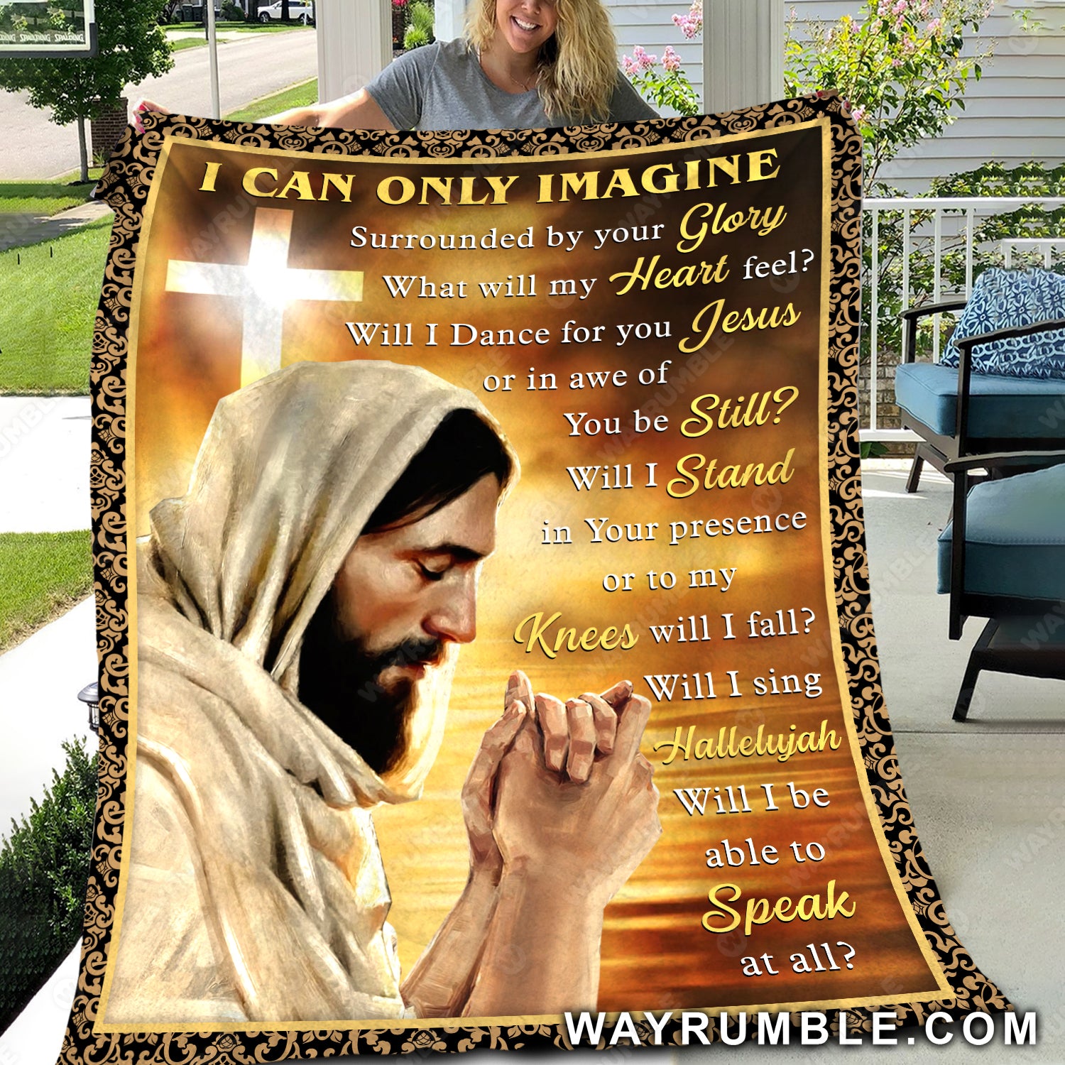 Jesus Christ, The lord's prayer, Cross drawing, I can only imagine - Jesus Blanket