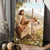 Cute angel painting, Walking with Jesus, The life of Jesus - Jesus Portrait Canvas Prints, Home Decor Wall Art