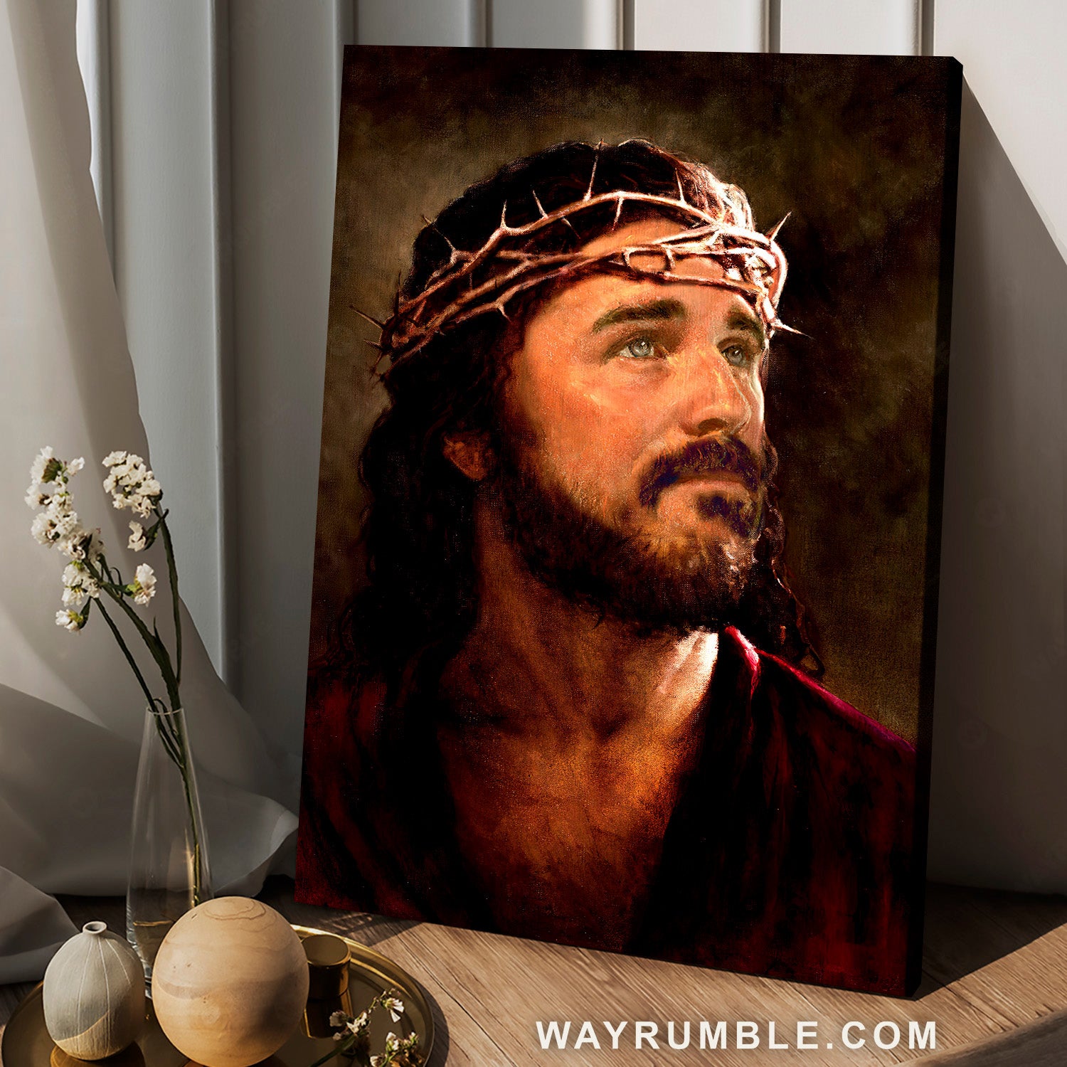 The real face of Jesus, Stunning Jesus artwork, Jesus painting - Jesus Portrait Canvas Prints, Christian Wall Art