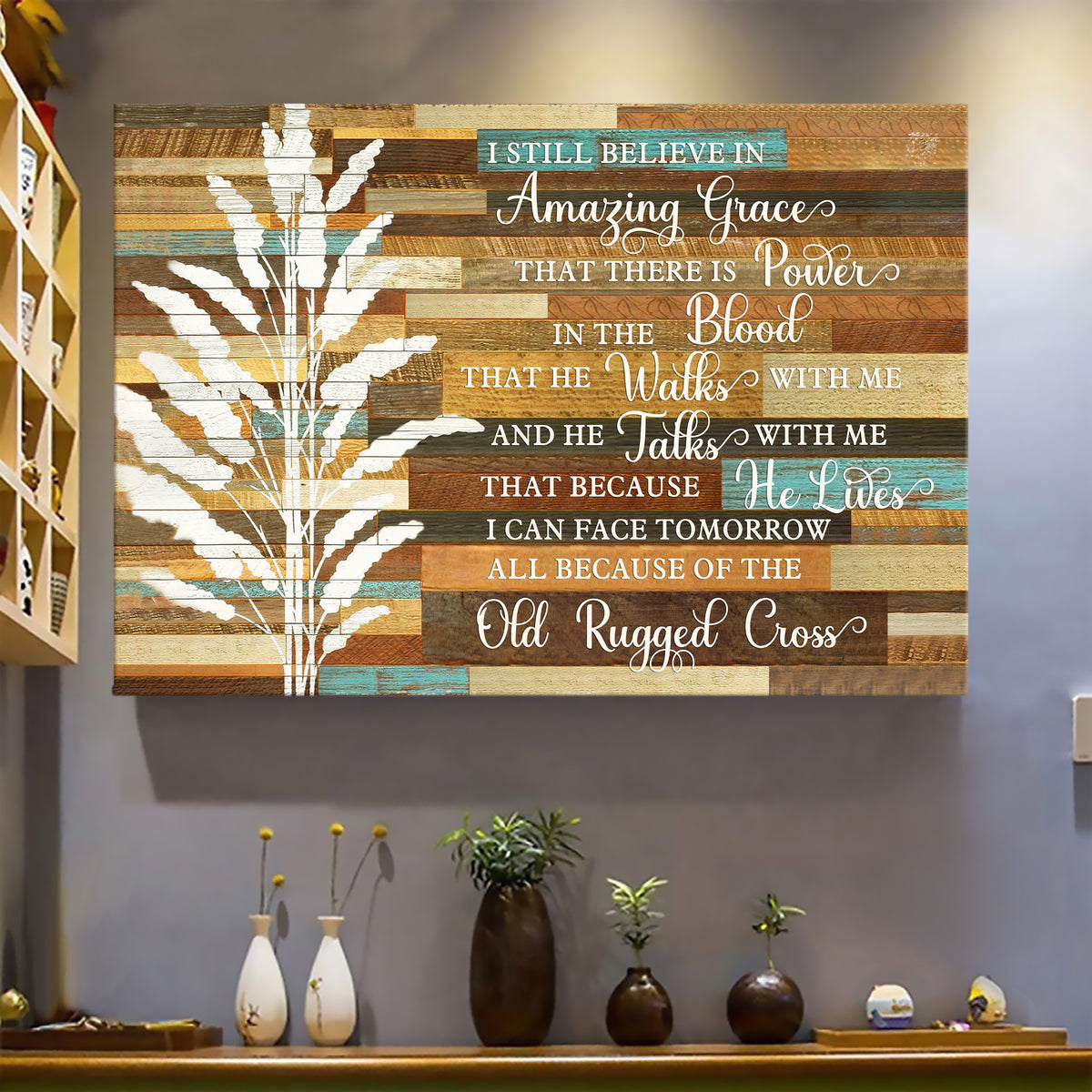 Jesus painting, Reed, I still believe in amazing grace 2 - Jesus Landscape Canvas Prints, Wall Art