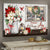 Christmas, Poinsettia vase, Cardinal, Today I choose joy - Jesus, Window Frame Landscape Canvas Prints, Wall Art
