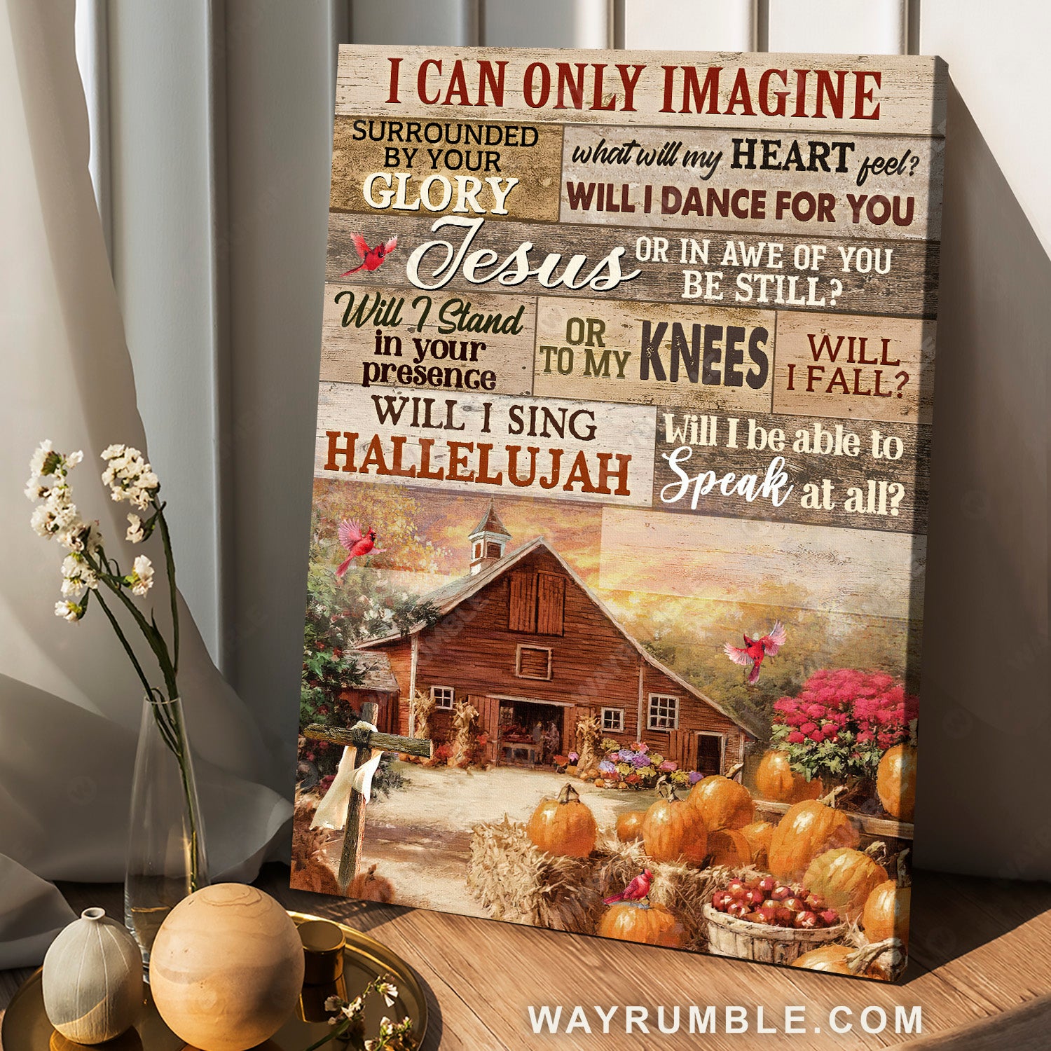 Halloween painting, Lovely farm, Cute pumpkin, I can only imagine - Jesus Portrait Canvas Prints, Home Decor Wall Art