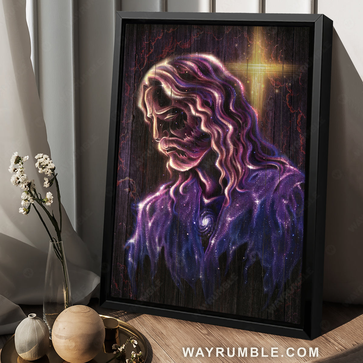 Abstract Jesus painting, Christ the redeemer, Religious art, Serenity prayer - Jesus Portrait Canvas Prints, Christian Wall Art