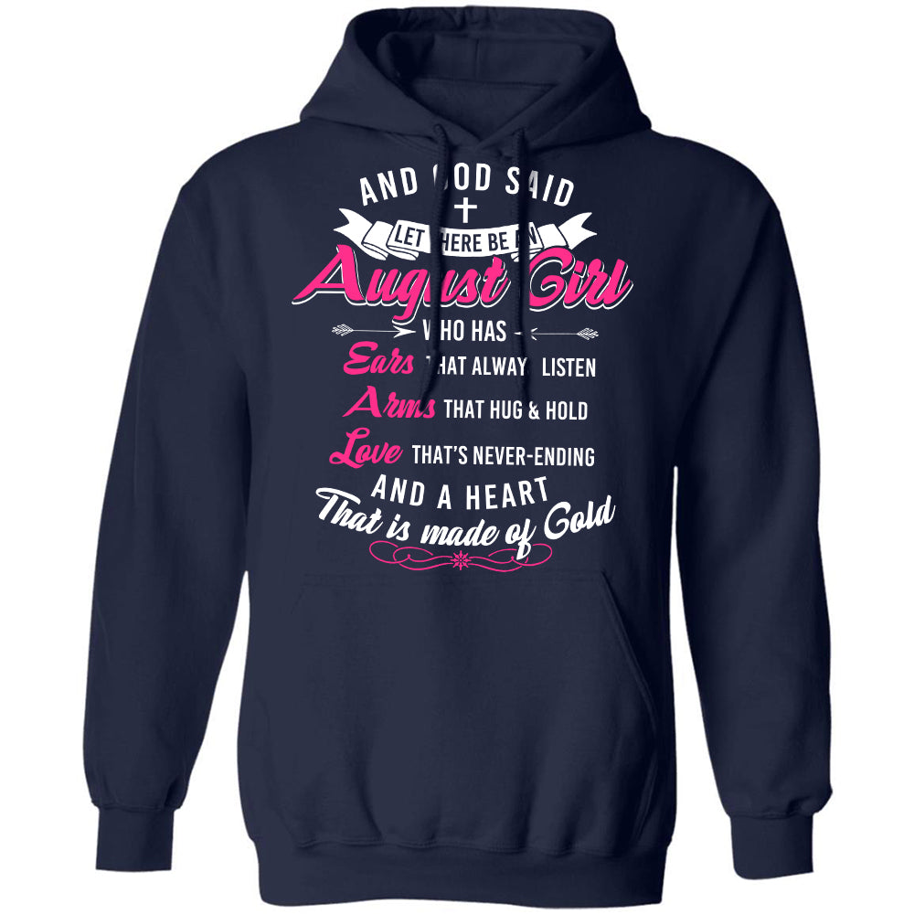 And God said let there be an august girl - Jesus Apparel