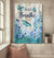 Blue flower garden, Butterfly painting, Just breathe - Jesus Portrait Canvas Prints Wall Art