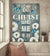White dandelion paining, Blue butterfly, I can do all things through Christ who strengthens me - Jesus Portrait Canvas Prints, Wall Art