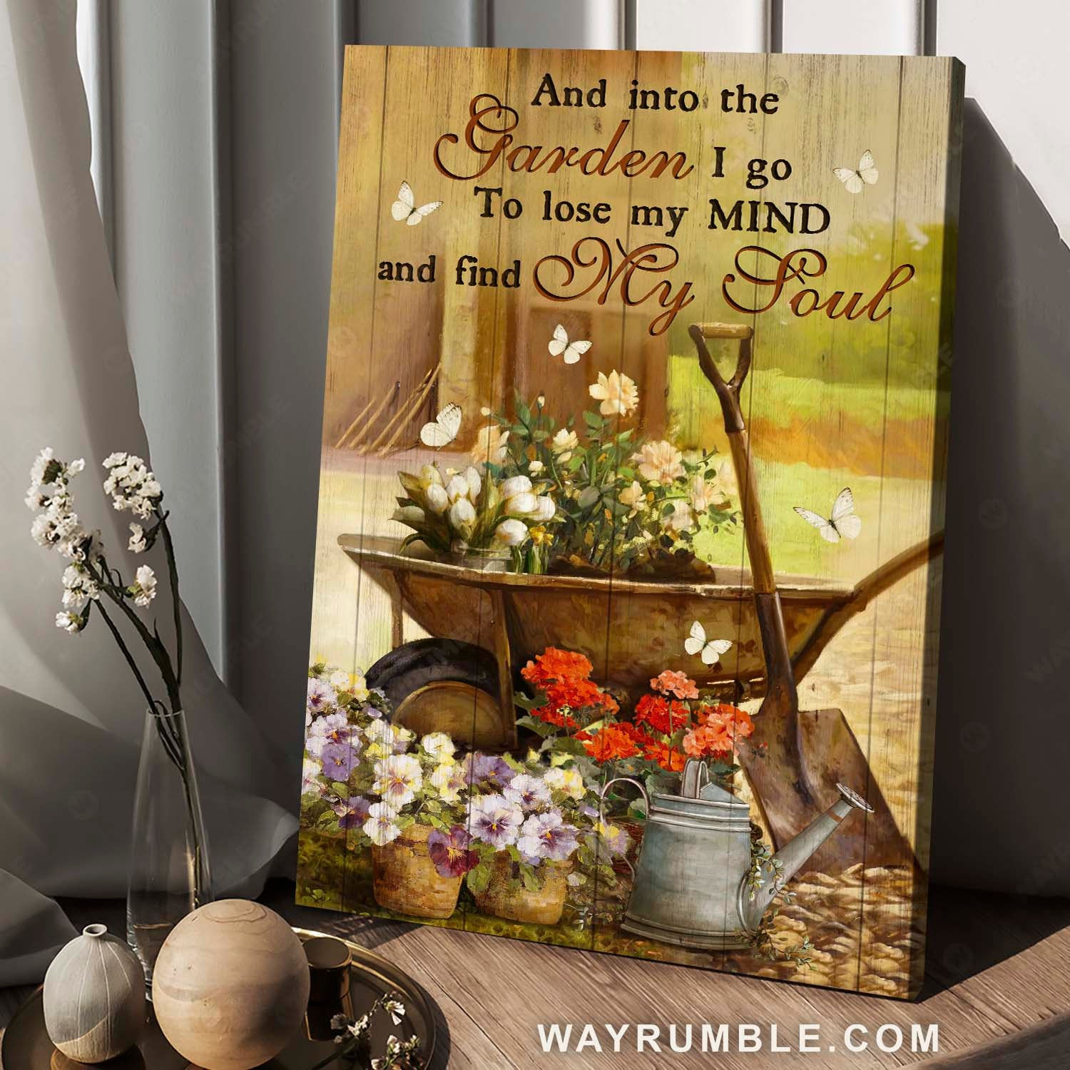 Awesome garden, Pretty flower pots, Into the garden I go to loose my mind - Jesus Portrait Canvas Prints, Christian Wall Art