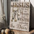 Old keys, Good memories, Vintage door, Jesus is the key to heaven - Jesus Portrait Canvas Prints, Christian Wall Art