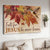 Autumn leaves, Hummingbird painting, Vintage art, Fall for Jesus, he never leaves - Jesus Landscape Canvas Prints, Home Decor Wall Art