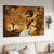 Crucifixion of Jesus, Jesus painting, Lion of Judah, Be still & know that I am God - Jesus Landscape Canvas Prints, Christian Wall Art