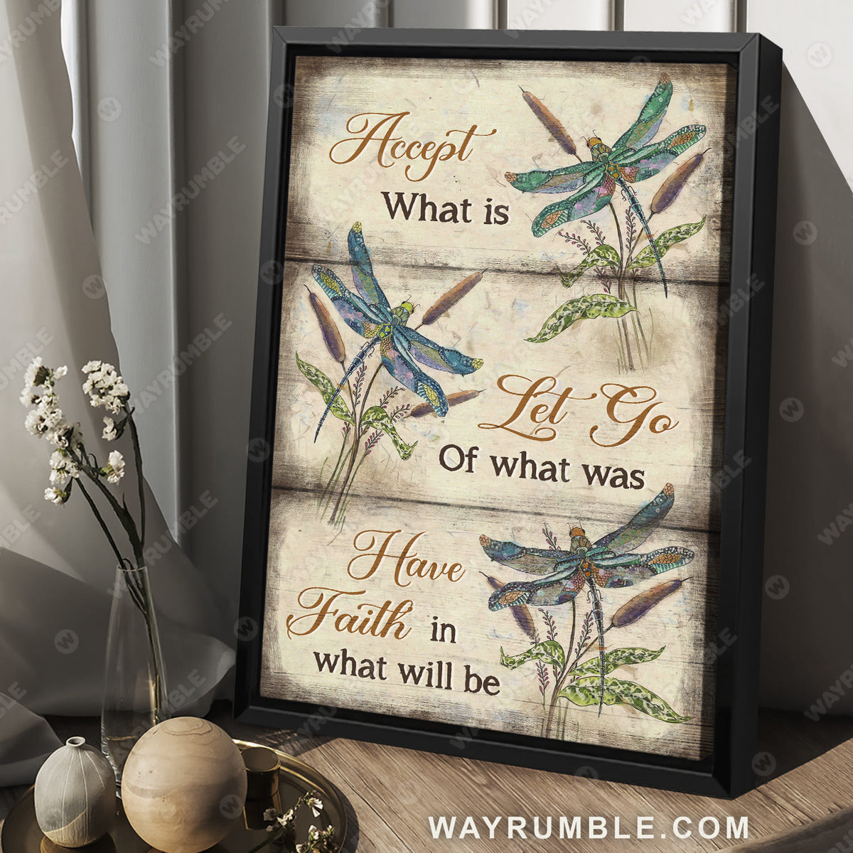 Dragonfly drawing, Feather reed grass, Have faith in what will be - Jesus Portrait Canvas Prints, Christian Wall Art