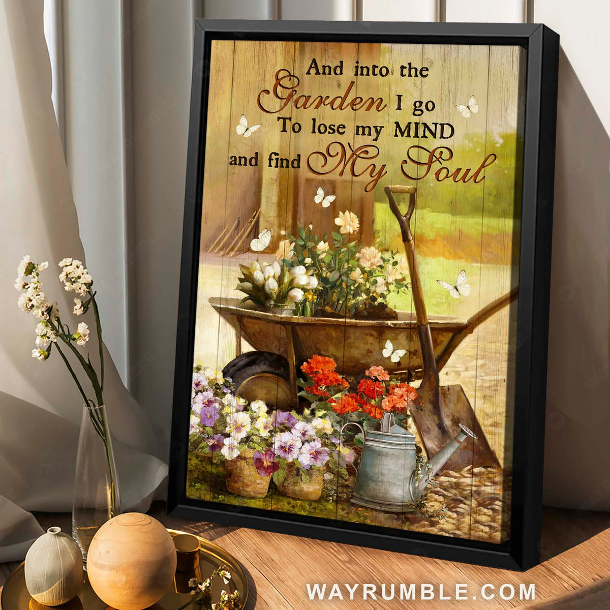 Awesome garden, Pretty flower pots, Into the garden I go to loose my mind - Jesus Portrait Canvas Prints, Christian Wall Art