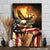 Bald eagle, American flag, Jesus Christ on cross - Jesus Portrait Canvas Prints, Christian Wall Art
