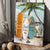 Awesome beach, Little sea turtle, Colorful surfboard, Live every moment - Jesus Portrait Canvas Prints, Christian Wall Art