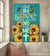Jesus - Sunflower - I fell in love with the man who died for me - Portrait Canvas Print - Wall Art