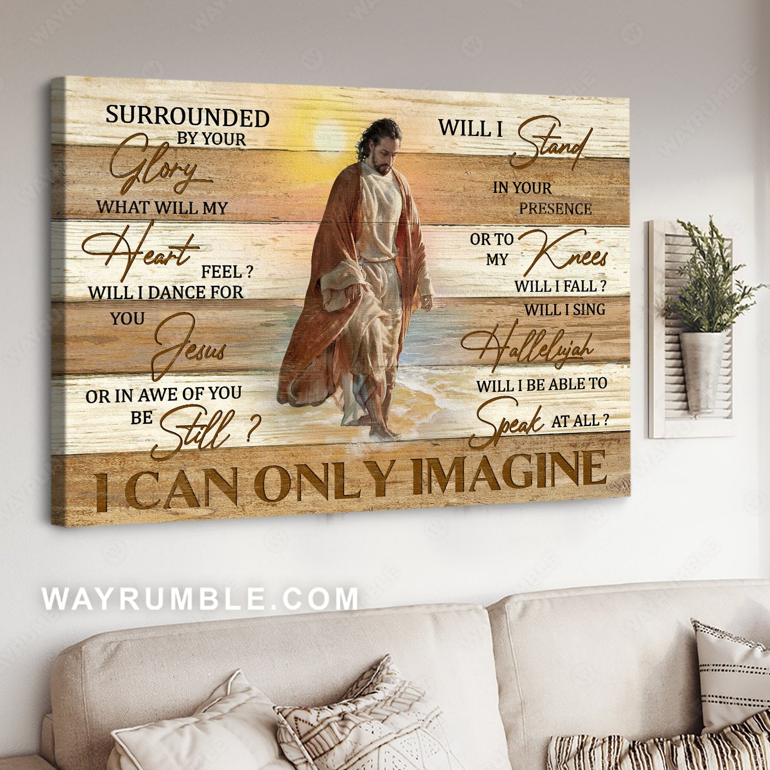 Abstract Jesus drawing, Religious song, Inspirational quotes, I can only imagine - Jesus Landscape Canvas Prints, Christian Wall Art