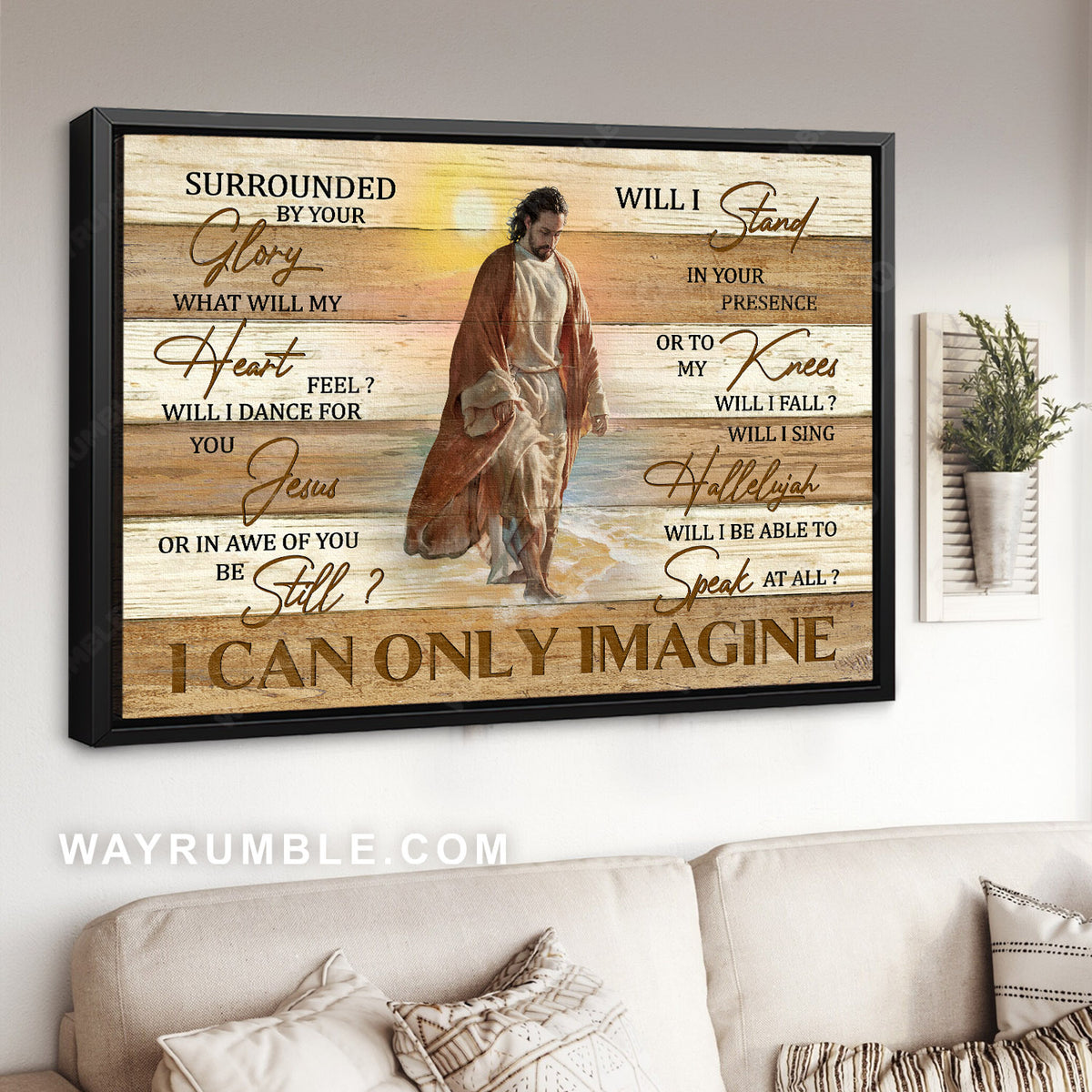 Abstract Jesus drawing, Religious song, Inspirational quotes, I can only imagine - Jesus Landscape Canvas Prints, Christian Wall Art
